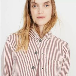Madewell striped chore coat